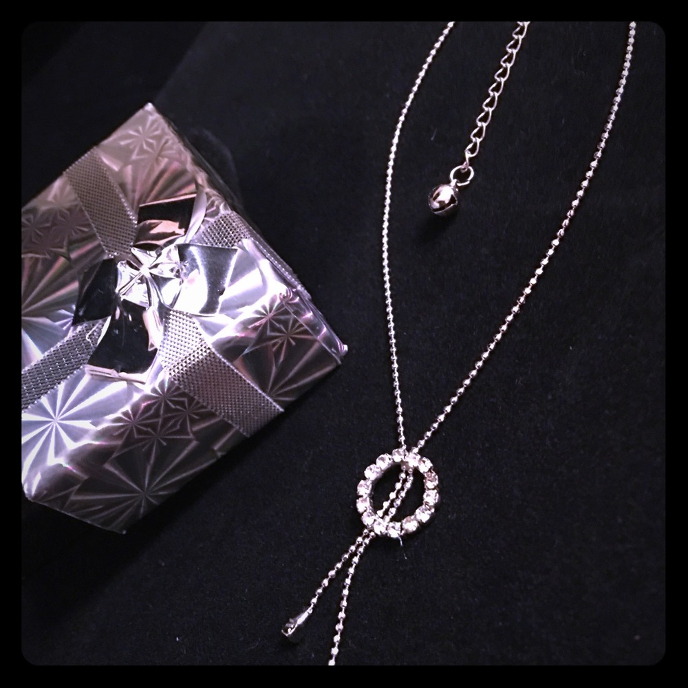 HALO SILVER AND RHINESTONE ANKLET - Picture 3 of 3